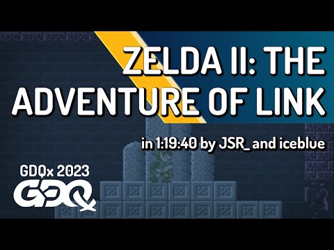 Zelda II: The Adventure of Link by JSR_ and iceblue in 1:19:40 - Games Done Quick Express 2023