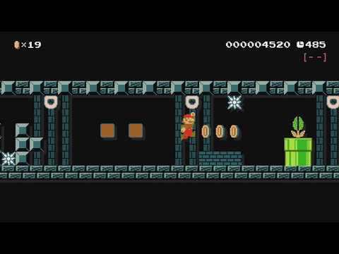 黒の回廊 / Black Corridor 【CW-1】 by シャチ® - Super Mario Maker - No Commentary 1bq