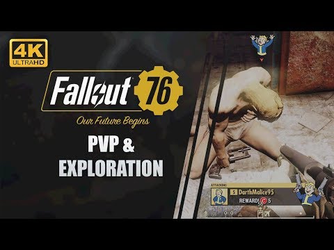 FALLOUT 76 Beta Gameplay | PVP / Exploring | 4K Xbox One X Gameplay | CenterStrain01