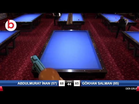 ABDULMURAT İNAN (57) & GÖKHAN SALMAN (85) Bilardo Maçı - 19. BİLARDOMAX LİGİ FİNALLERİ-1. Tur