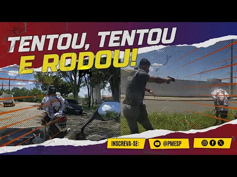 APÓS FUGA POR DIVERSOS BAIRROS, INDIVÍDUO É DETIDO COM MOTOCICLETA FURTADA