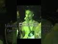 fakemink gets tricked by a fan into drinking alcohol