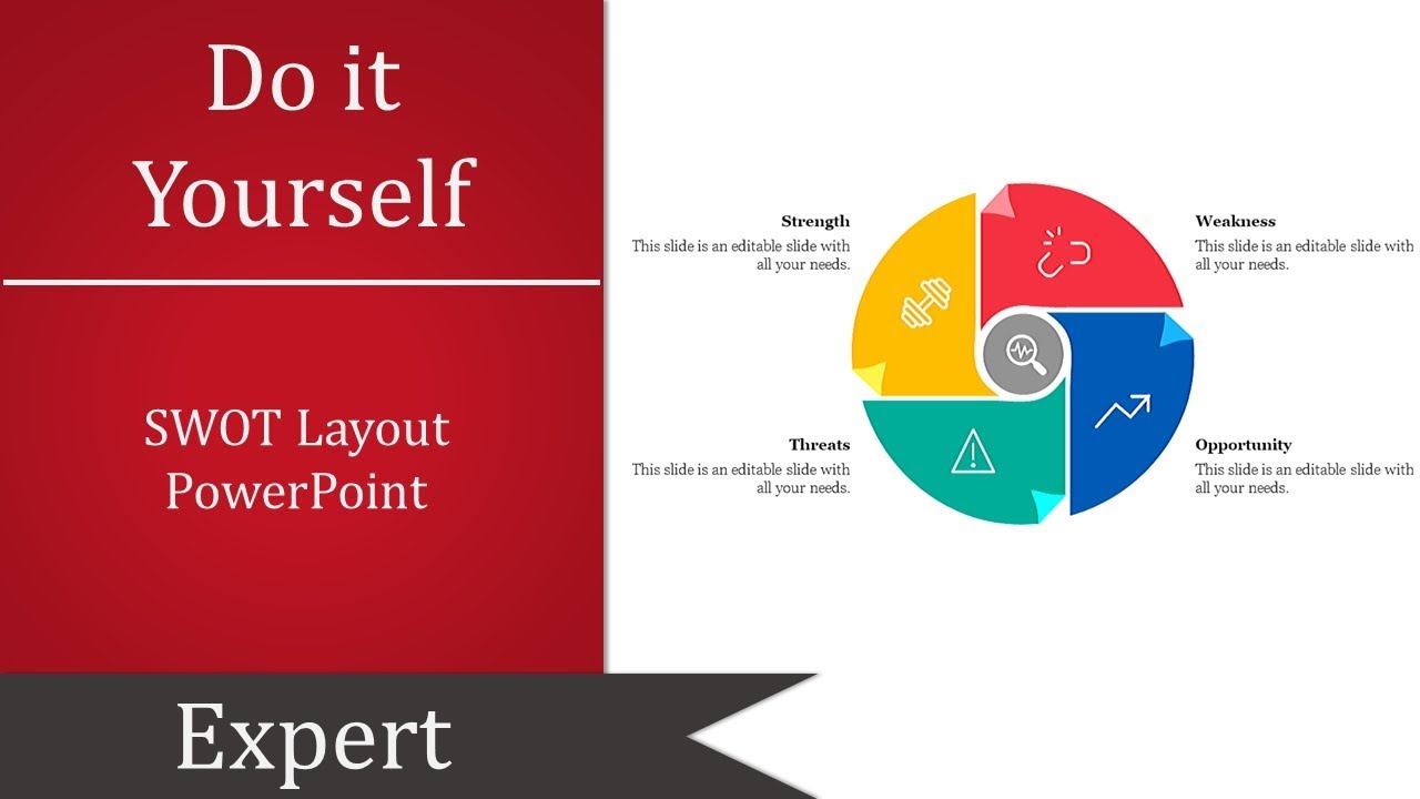 How to create swot analysis in PowerPoint