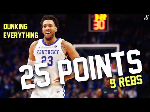 Kentuckys EJ Montgomery Is Dunking Everything Full Highlights FDU vs Kentucky - 25 Points, 9 Rebs