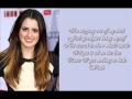 Laura Marano - I'm finally me (lyrics) 