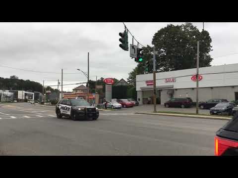 Greenburgh police car 66 arriving at a motor vehicle accident with injuries