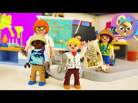 *BARU* HANNAH ADA KELAS KIMIA & SEJARAH KAT SEKOLAH BARU? Playmobil City Life Sets untuk sekolah