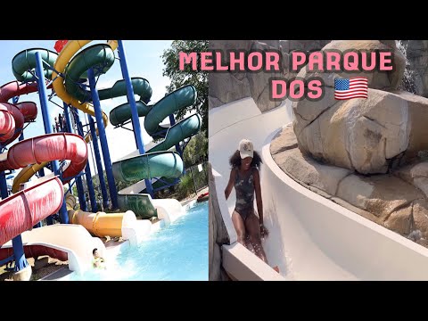 FUI AO MAIOR PARQUE AQUÁTICO DOS ESTADOS UNIDOS.