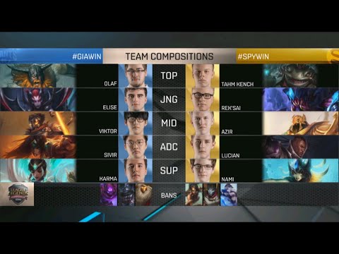 GIA vs SPY Game 1 D2W7 EU LCS Summer Split 2016 | Giants vs Splyce Day 2 Week 7
