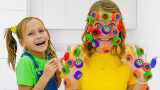 Kids learn to clean up their rooms