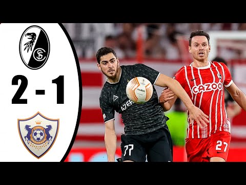 Freiburg vs Qarabag Agdam 2-1 All Goals & Highlights 08/09/2022 HD