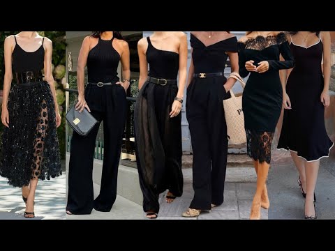 COMO VESTIR ELEGANTE y SOFISTICADA en PRIMAVERA VERANO con ROPA de COLOR NEGRO