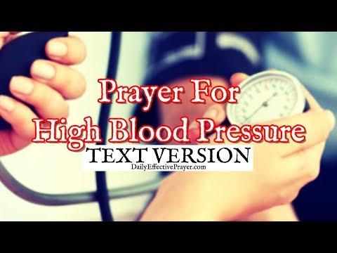 Prayer For High Blood Pressure (Text Version - No Sound) Video