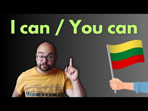 Lithuanian language lessons: To be able to in Present Tense