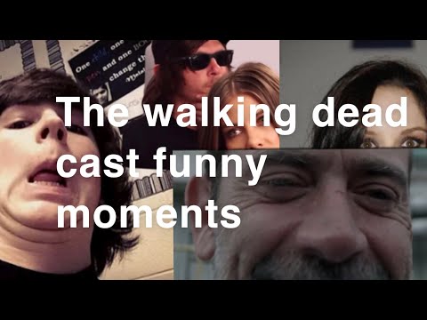 The walking dead cast funny moments that will make you spill your canned food!