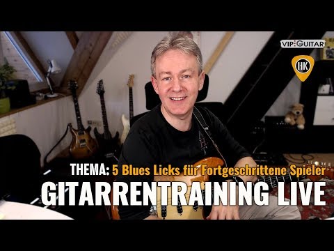 Live Bluestraining - 5 Blues Licks für Fortgeschrittene Gitarristen