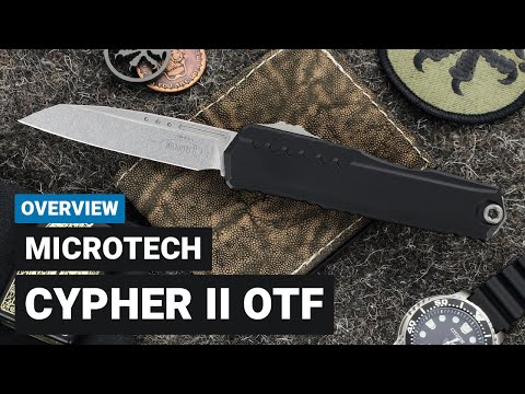 Microtech Cypher II D/E - Purple X-51 - Signature Series Auto 1242