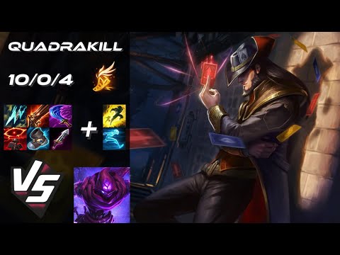 MID Twisted Fate vs Malzahar [QUADRAKILL] - NA Challenger Patch 14.13