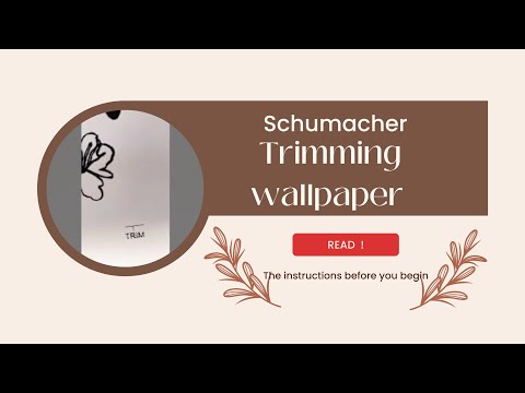 Untrimmed Schumacher wallpaper -trimming it