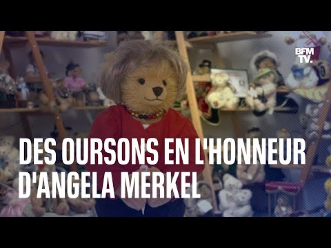 Un ours en peluche à l'effigie d'Angela Merkel créé pour lui rendre hommage