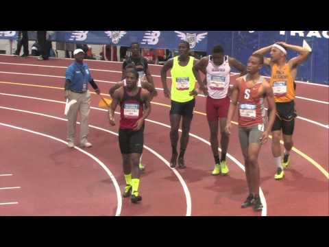 Boys 60m Hurdles Prelim Heat 3 - New Balance Nationals Indoor 2014