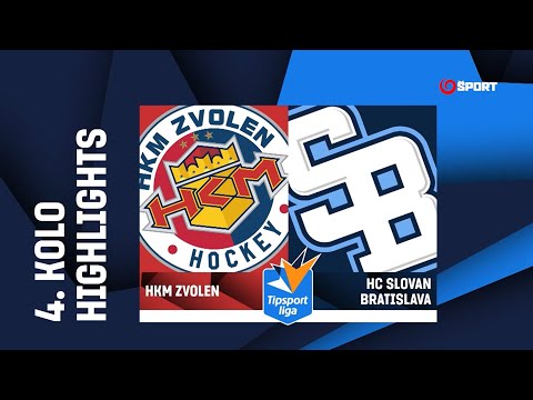 4. kolo: HKM Zvolen – HC Slovan Bratislava 3:5 (1:0, 1:3, 1:2)