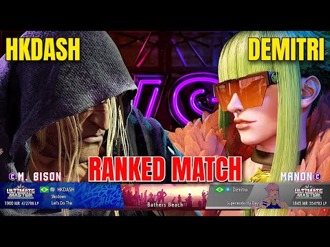 Street Fighter 6 🔥 HKDASH (M. Bison) vs Demitri (Manon) – High-Level Replays 🔥 SF6