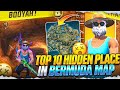 Top 10 Secret Hidden places For Br Rank in ( Bermuda Map ) | After New Update 🔥 | #brranked 