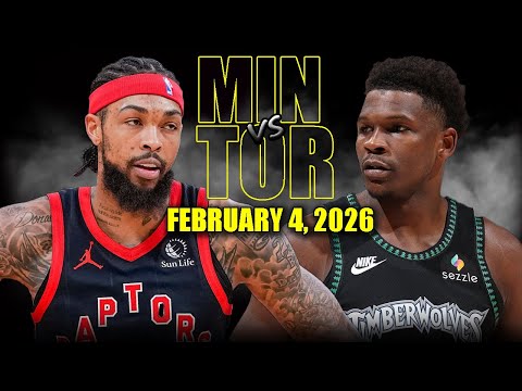 Minnesota Timberwolves vs Toronto Raptors Full Game Highlights – February 4, 2026 | NBA Season
