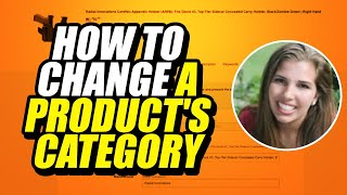 How to Change a Product's Category