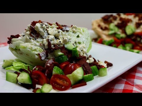 STEAKHOUSE WEDGE SALAD! RETRO RECIPE!!