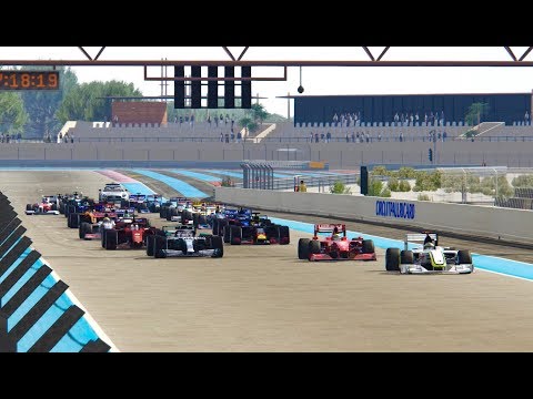 All F1 2019 Cars vs All F12009 Cars - Paul Ricard