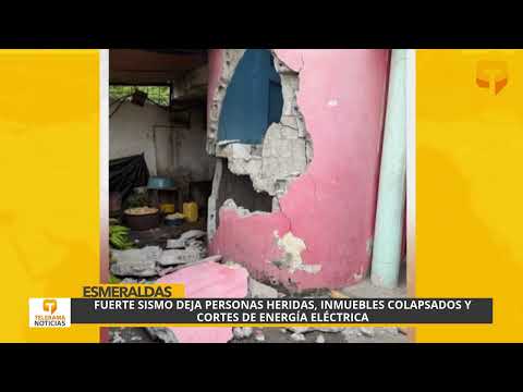 Fuerte sismo deja personas heridas, inmuebles colapsados y cortes de energía eléctrica