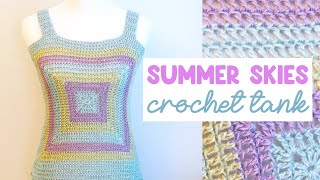 Easy Beginner CROCHET TOP (Summer Skies Tank)
