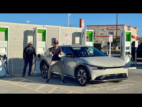 Kia EV6 AWD 77.4kWh 70-MPH Highway Range Test (Windy)