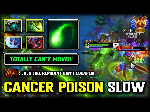 CANCER POISON SLOW ATTACK MID Viper | Eye of Skadi + Butterfly Build | Totally Can't MOVE!!! DOTA 2