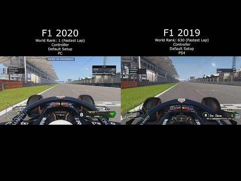 F1 2020 VS F1 2019 Game Ultimate Speed Comparison