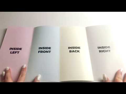 Double Gate Fold Brochure - 4 Panel Folding Example - How to fold a Closed Gatefold