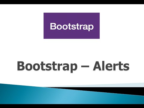 Bootstrap 3 Tutorials - #22 Alerts