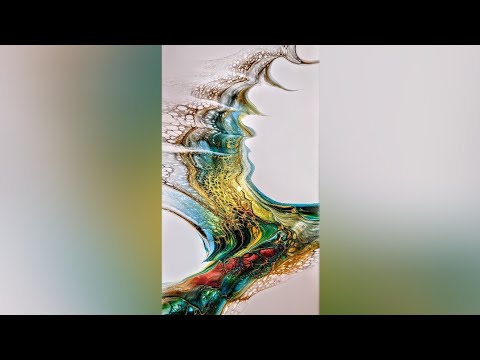 Stunning Acrylic Fluid Art Bloom Swipe 'Mayan' ~ #TLP