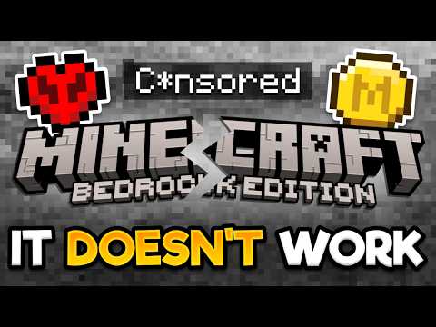 Minecraft Bedrock Is Not A Well Designed Game