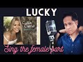 Lucky - Jason Mraz x Colbie Caillat - Karaoke - Male Part Only
