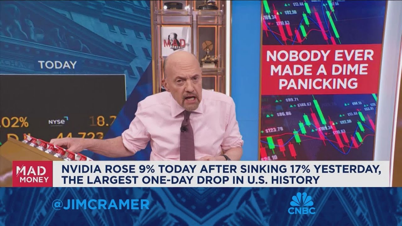 Jim Cramer explains why no one ever made a dime panicking