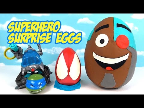 Teen Titans Go Play-doh Surprise Eggs! Video