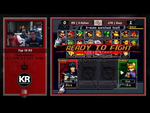 "Return of The King" [SSBM Singles Top 8] [RG|X-Hylian VS LFG|Guzy]