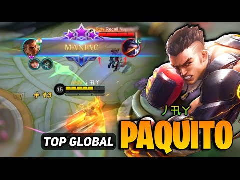 MANIAC! Unkillable Paquito Perfect Gameplay  [ Top Global Paquito Best Build ] By 丿卂ㄚ - MLBB