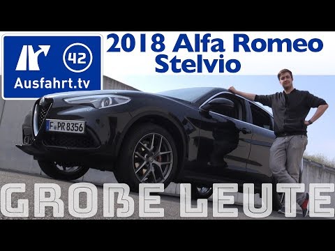 Alfa Romeo Stelvio für große Personen? Ausfahrt.tv hilft.