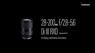 YouTube Video Ty_T7kJ-rYA for Product Tamron 28-200mm F/2.8-5.6 Di III RXD Lens (A071) by Company Tamron in Industry Lenses
