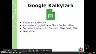 Google Kalkylark - Konvertera uppladdade filer, arbeta offline, formatera celler, lås celler