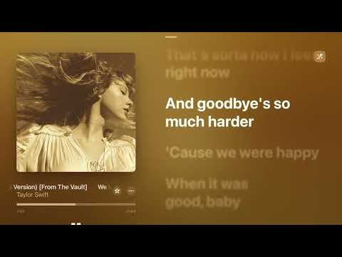 We Were Happy (Taylor’s Version) [Karaoke Version] - Taylor Swift